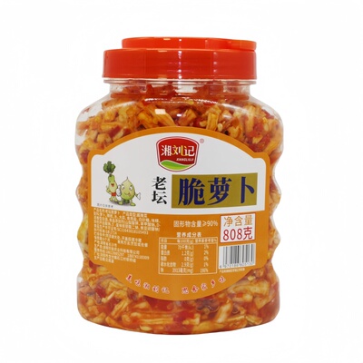 超辣萝卜干湖南辣椒萝卜湘刘记
