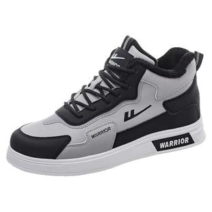 回力男鞋加绒高帮鞋男2025年冬季新款加厚棉鞋休闲板鞋运动鞋子男