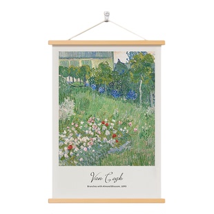 厨房装饰画梵高莫奈名画客厅卧室沙发过道抽象北欧艺术挂画油画墙