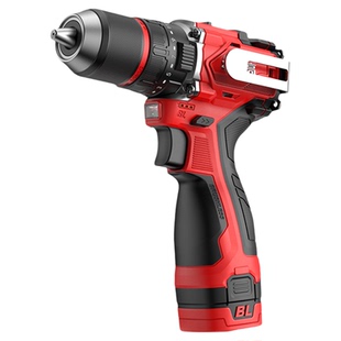 志高手电钻纯铜无刷原装13mm棘轮自锁锂电冲击钻多功能电动螺丝刀