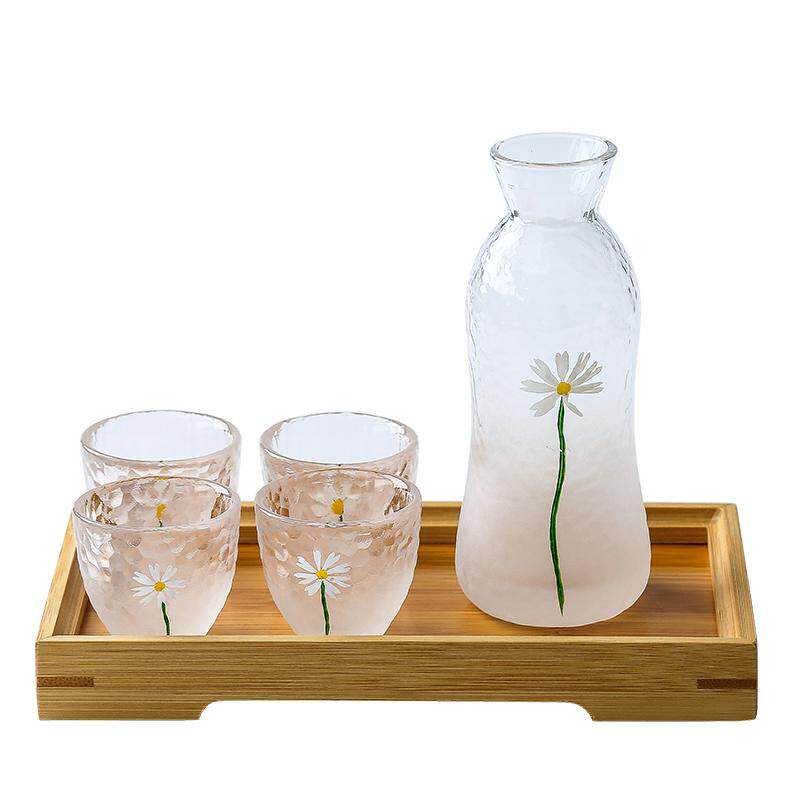 小雏菊玻璃酒具白酒杯微醺小酒杯