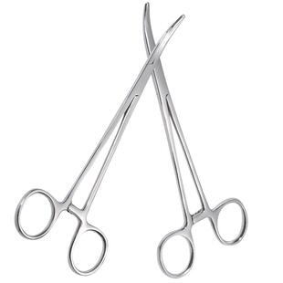 不锈钢医用止血钳手术器械持针器直弯头镊子夹拔罐宠物拔毛钳血管