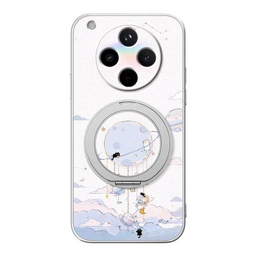 旋转星球适用oppoFindx9pro手机壳findx8/findx7/findx6新款Findx5磁吸支架旋转findx3女款卡通小羊皮防摔