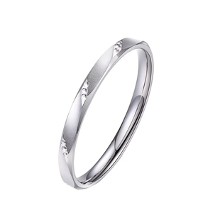 免费刻字925纯银戒指女生时尚个性小众设计小指尾戒食指闭口指环