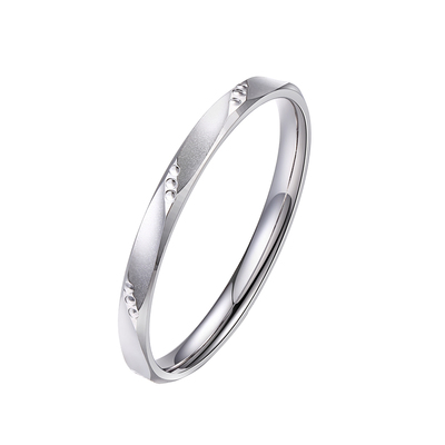 925纯银戒指女生闭口单身尾戒