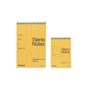 国誉KOKUYO日本Gambol渡边螺旋上翻口译本a5A6随身便携线圈本小分栏日语英语单词本速记笔记记事本子