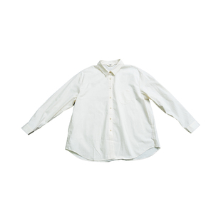 远家100%有机棉裸棉衬衫翻领长袖宽松衬衣基础款春新LF5780限量