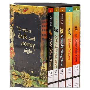 时间的褶皱英文5册盒装梅格时空大冒险 The Wrinkle in Time Quintet 纽伯瑞金奖英文原版小说 Madeleine L'Engle 青少年课外
