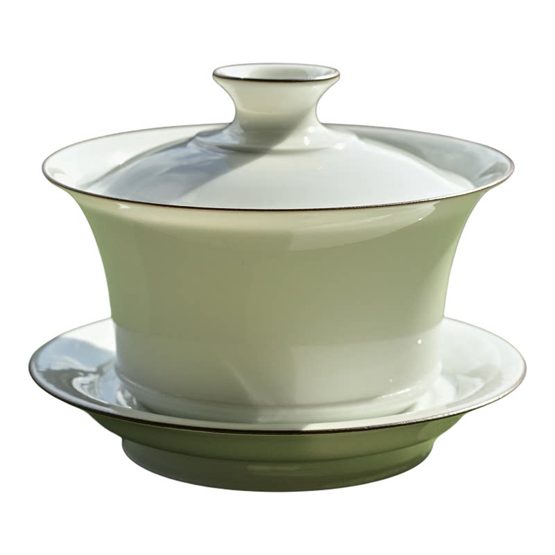 景德镇手工陶瓷盖碗通用功夫茶具
