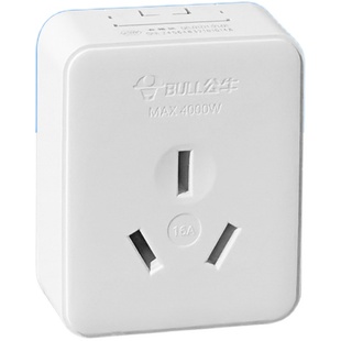 公牛明装面板插座扁孔二三孔二三脚单相二三极墙壁10A插头16A插座