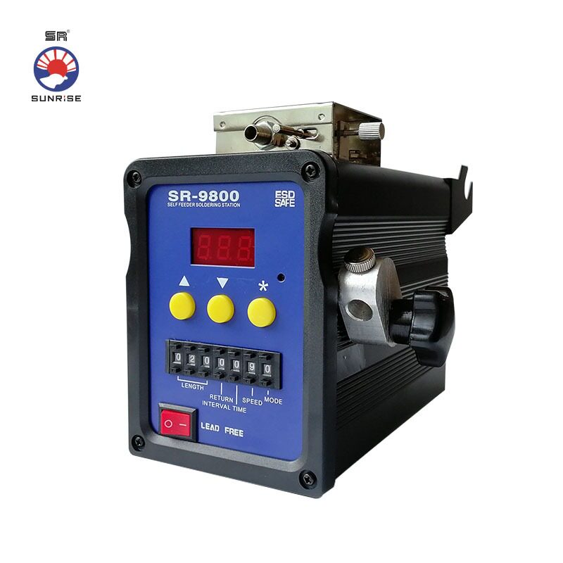 厂家直销SR-9800自动出锡机 防止助焊剂飞溅恒温脚踏式出锡焊锡机