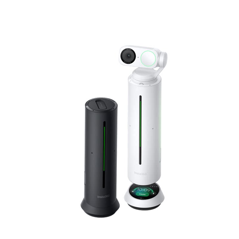 【罗永浩推荐】影石Insta360 Wave AI 录音全向会议麦克风 智能降噪桌面扬声器360°5米拾音 无线蓝牙免驱USB