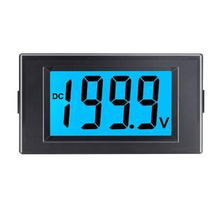 0-12v24v200v600v直流数显电压表液晶数字显示表头D69-30隔离电源