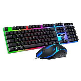 AOC 真机械手感有线键盘鼠标套装笔记本游戏电脑电竞办公打字键鼠