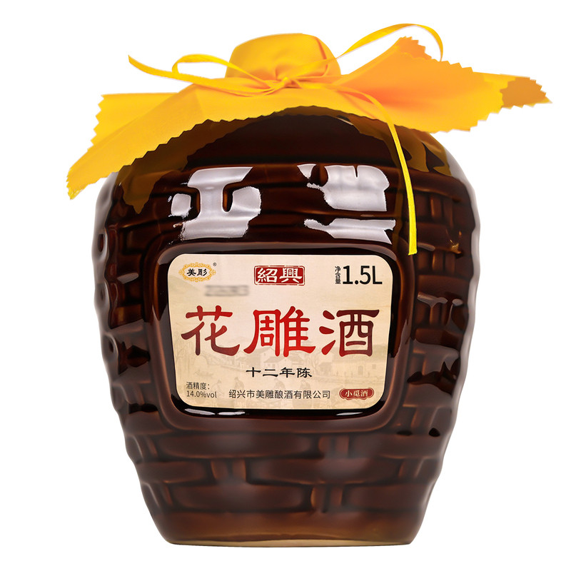 美雕绍兴特产黄酒十二年陈花雕酒