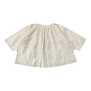 幼悠女童太阳花连衣裙套装2026夏季纯色简约背心衬衣宝宝时尚半裙