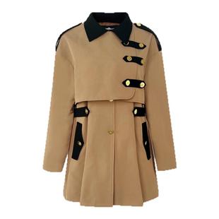 佘诗曼同款Aimme sparrow25春夏棕色外套时尚通勤百搭休闲风衣女