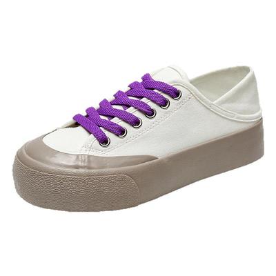 秋季帆布鞋女软底不累脚一鞋两穿小白鞋低帮好看一脚蹬平底丑萌鞋