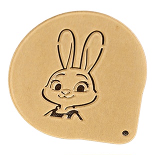 3个包邮4寸疯狂动物城尼克朱迪咖啡拉花喷花模具印花蛋糕撒粉图案