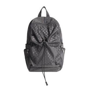 Uniqueblue韩版波点书包女尼龙防水大容量背包学生旅游轻便双肩包