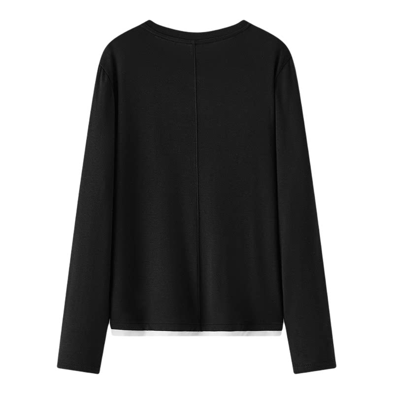 森马柔软含羊毛假两件家居服女款