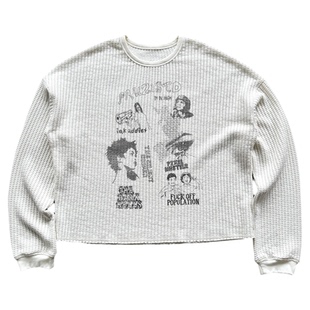 Erole “罪恶救赎” 粗纹编织 华夫格数码印花套头卫衣