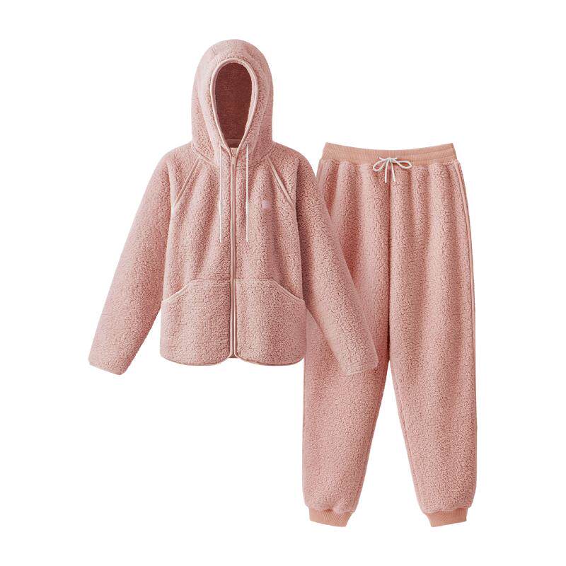 蕉内绒绒506Home家居服女仿羊羔绒居家男保暖加厚可外穿睡衣新款