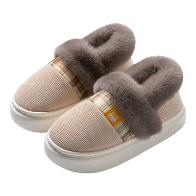 冬季棉拖鞋流氓兔防滑包跟