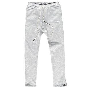 Askyurself复古刺绣字母灰色卫裤休闲直筒运动长裤阔腿裤显瘦裤子