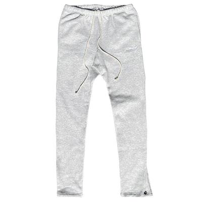 复古字母灰色直筒显瘦运动长裤
