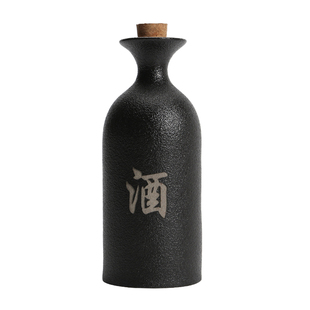 定制刻字古风小酒壶家用复古果酒白酒瓶老式陶瓷分酒壶半斤三两装