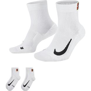 Nike/耐克官方正品休闲男女同款网球运动短袜两双装CU1309-100