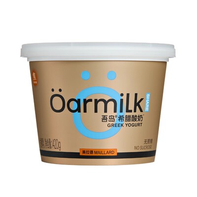 Oarmilk吾岛酸奶无蔗糖希腊酸奶420g低温特浓早餐酸奶中桶多口味