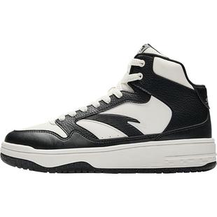 安踏PG7 街顽3丨熊猫色高帮板鞋男2025冬季新款黑白滑板鞋运动鞋