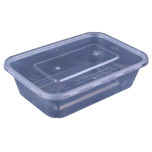 一次性餐盒饭盒家用长方形圆形透明带盖水果保鲜盒子打包盒食品级