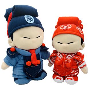 西安旅游纪念品兵马俑玩偶公仔秦亲宝贝兵马俑文创礼品摆件送老外