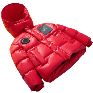 雅鹿儿童羽绒服男童女童宝宝短款2025新款中小童大童冬季加厚外套