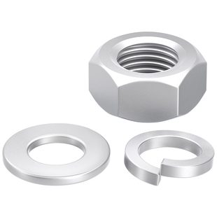 8.8级达克罗六角螺母平垫片弹垫螺帽平垫圈弹垫M3M5M6M8M14M16M20