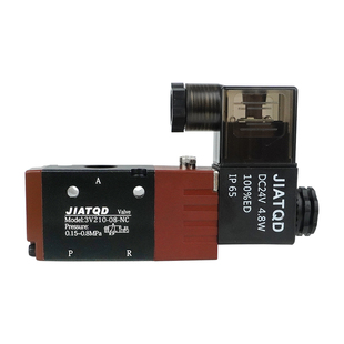 气动电磁阀3V210-08二位三通气阀换向阀220控制阀24V线圈