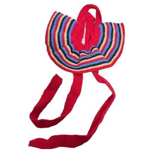 ins博主周美美同款彩色针织大发圈后脑勺饰品丸子头发带撞色发饰