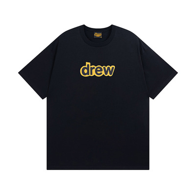 市面最顶版drew短袖字母笑脸t恤