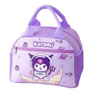 学生饭盒袋卡通可爱便当包防水大号上班带饭午餐包儿童餐盒保温袋