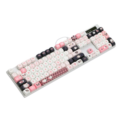 104键发光有线机械键盘客制化轴