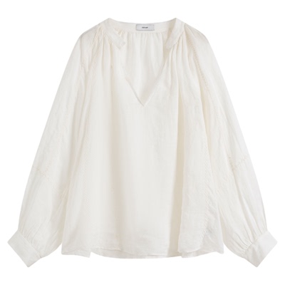 ICEDUST绳绣V领小衫设计师款