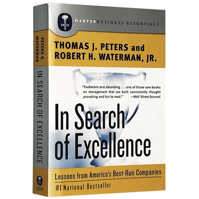 追求卓越 英文原版 In Search of Excellence 经典MBA工商企业商业管理 汤姆彼得斯MBA 全英文版 Thomas J. Peters 正版进口英语书