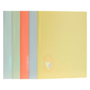 得力A4肤感文件夹资料册多层大容量透明插页文件袋办公用品档案报告资料夹翻页孕检收纳册学生分类试卷乐谱夹