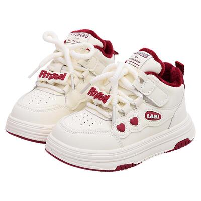 女童棉鞋儿童加绒板鞋小女孩时尚保暖二棉鞋子2025冬季新款休闲鞋