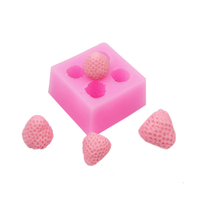 3d立体草莓硅胶模具磨diy香皂