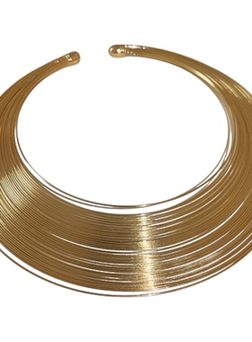 多层金属风项圈开口颈环