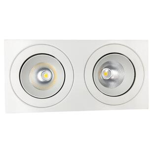 雷士照明LED格栅射灯6W12W客厅过道明装吸顶单头双头筒灯NLED5612